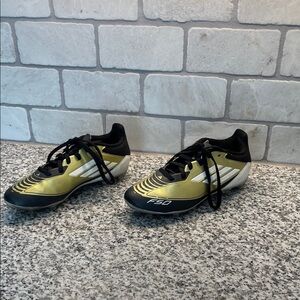 Kids Black and Gold Sneakers